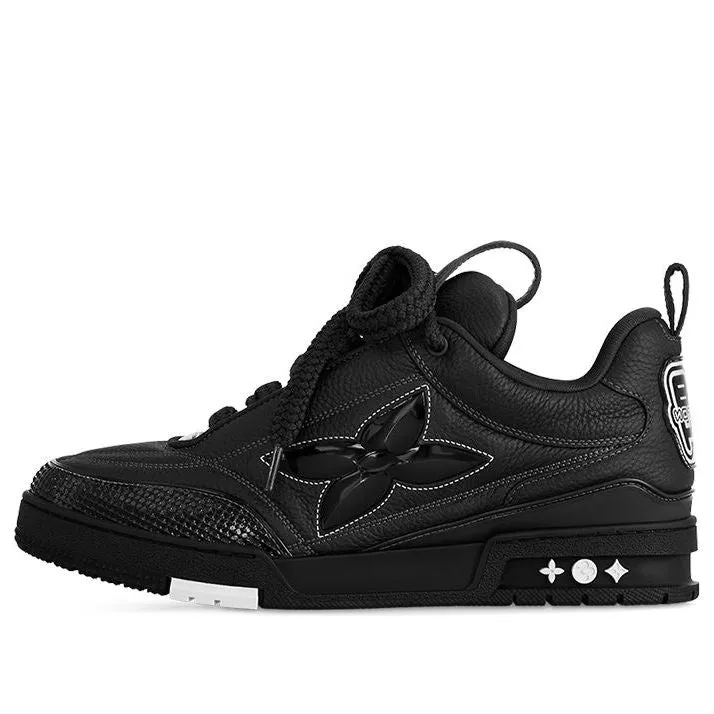 LOUIS VUITTON Skate Sneakers 'Black White' 1ABZ5B sold by KicksCrew