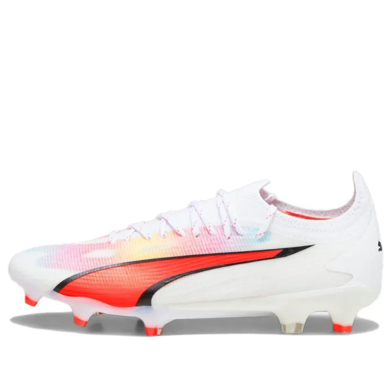 (WMNS) PUMA Ultra Ultimate FG/AG 'White Orange' 107507-01 sold by KicksCrew