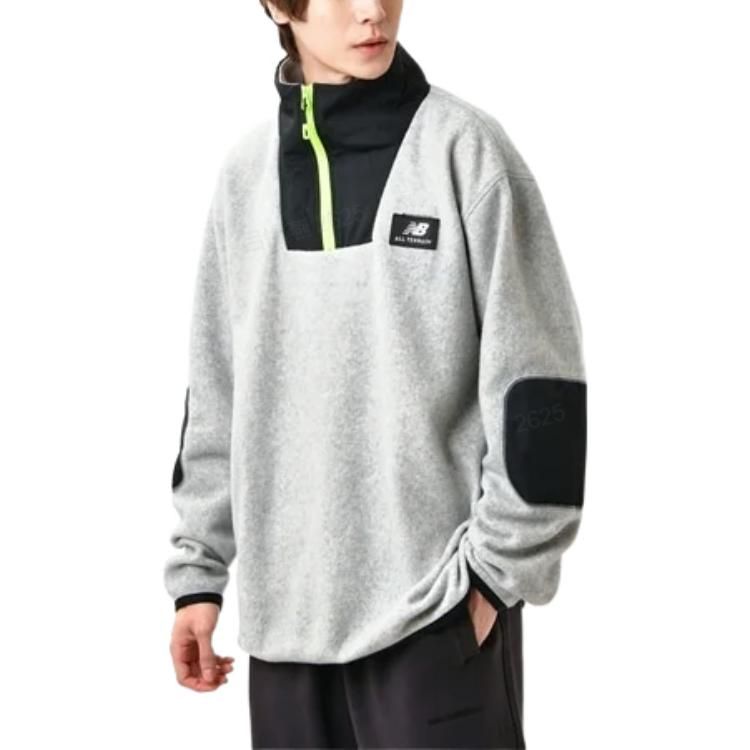 New Balance AT Spinnex 1/4 Zip Top 'Grey Multi' MT23527-GML sold by KicksCrew product image thumbnail 2