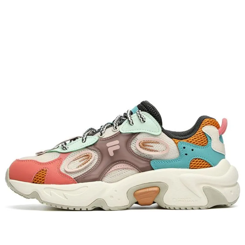 (WMNS) FILA FUSION Raccoon Sneakers 'Orange Aqua' T12W231121FBL sold by KicksCrew