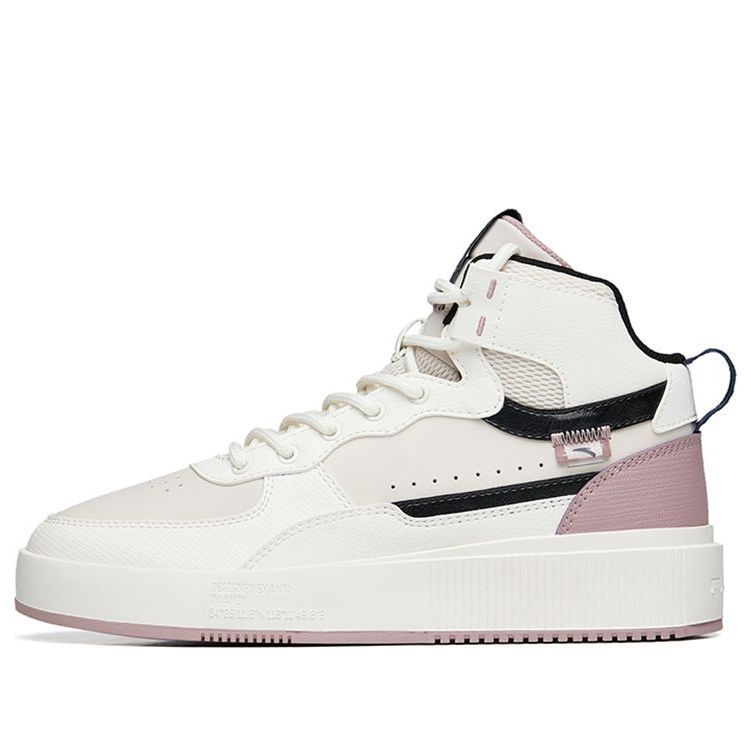 (WMNS) ANTA Life Style High-Top Sneakers 'White Pink Black' 922238011-9 sold by KicksCrew