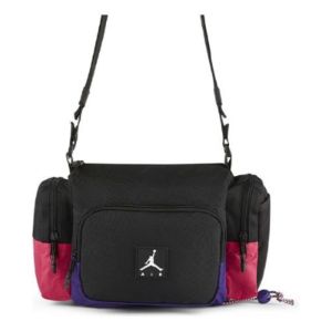 Air Jordan Logo Crossbody Bag 'Black Red' DD3029-010 sold by KicksCrew