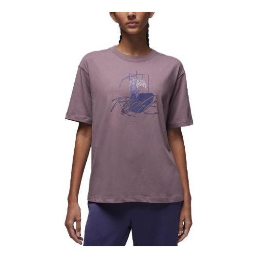 (WMNS) Air Jordan Graphic T-Shirt 'Sky J Mauve/Sky J Purple' FD7244-508 sold by KicksCrew