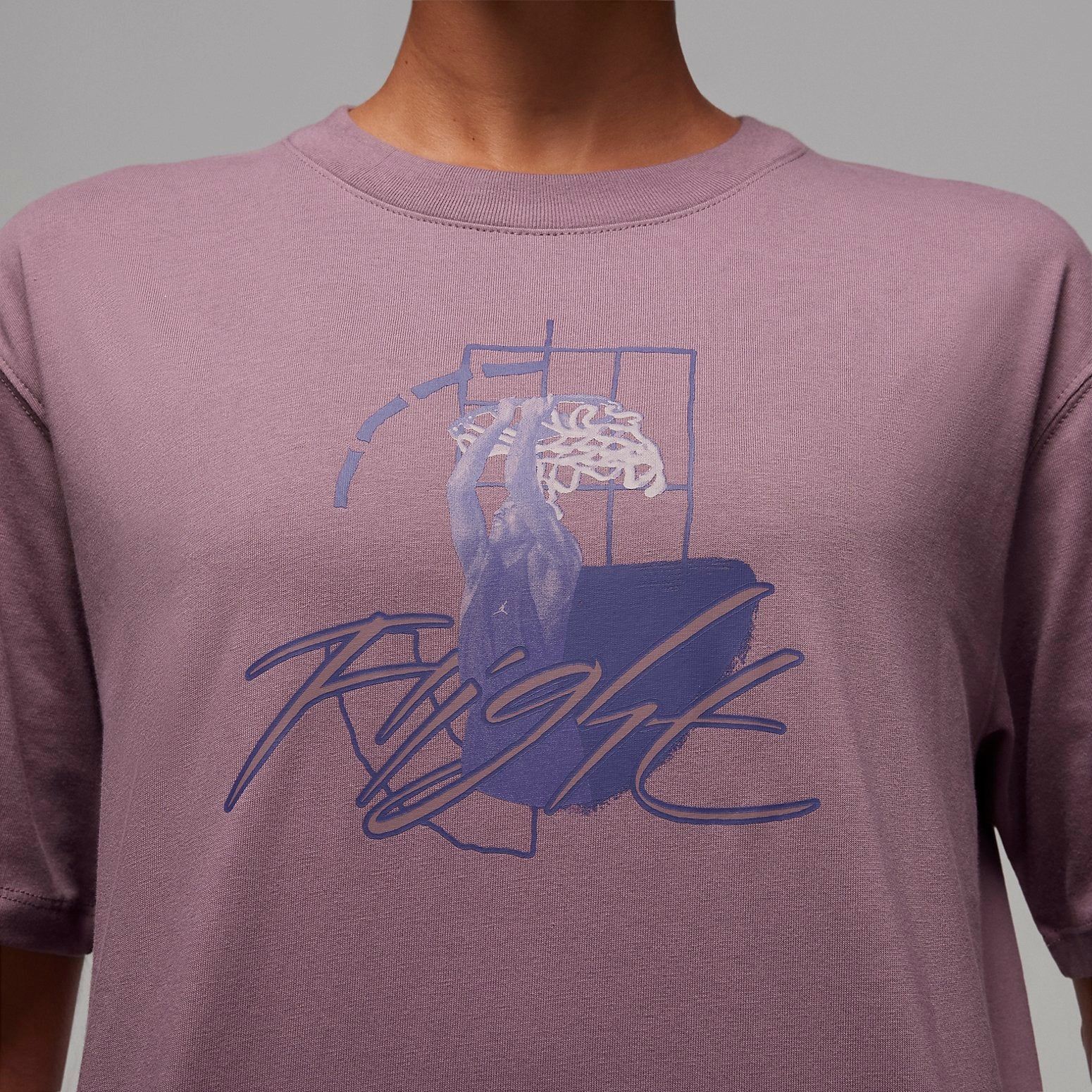 (WMNS) Air Jordan Graphic T-Shirt 'Sky J Mauve/Sky J Purple' FD7244-508 sold by KicksCrew product image thumbnail 2