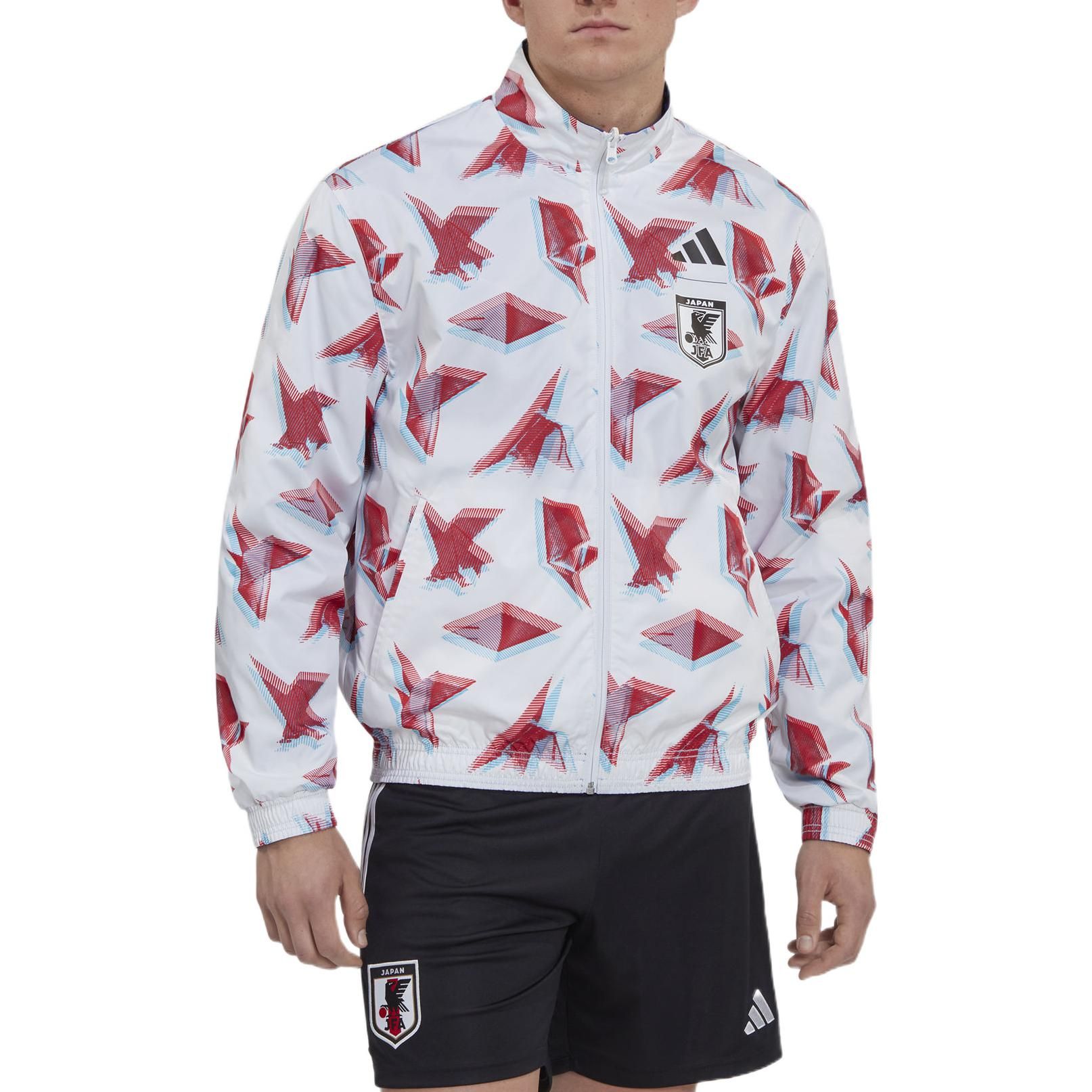 adidas Japan Tiro 23 Anthem Jacket 'White Blue Red' HC6292 sold by KicksCrew product image thumbnail 3