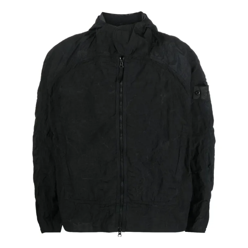 STONE ISLAND Shadow Project Zipped Hooded Jacket 'Black' 781940426-V2029 sold by KicksCrew