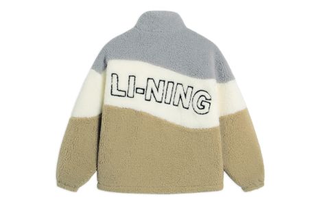 Li-Ning Embroidered Color Block Polar Fleece Jacket 'Multi-Color' AFDSD23-1 sold by KicksCrew