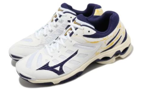 Mizuno Wave Voltage 'White Navy' V1GA216043 sold by KicksCrew