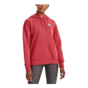 (WMNS) Under Armour Essential Fleece Hoodie 'Red' 1373033-638 sold by KicksCrew