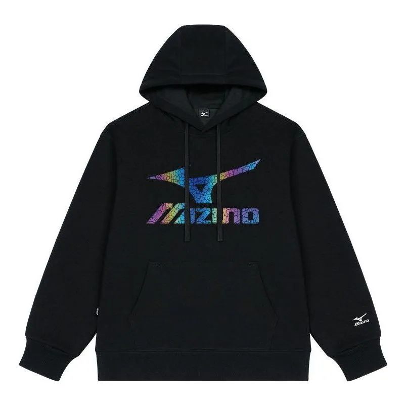 Mizuno Logo Graphic Hoodie 'Black' A2CA2A40 sold by KicksCrew