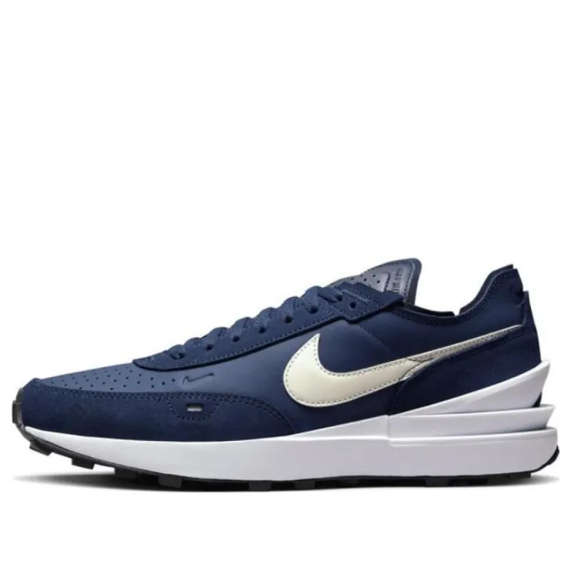 Nike Waffle One Leather 'Midnight Navy' DX9428-400 sold by KicksCrew