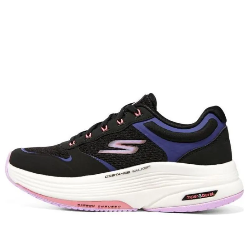 (WMNS) Skechers Go Walk Distance Walker 'Black Lavender' 125130-BKLV sold by KicksCrew