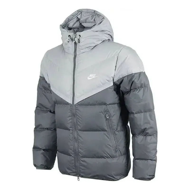 Nike Storm-FIT Windrunner Down Jacket 'Grey' FB8178-077 sold by KicksCrew