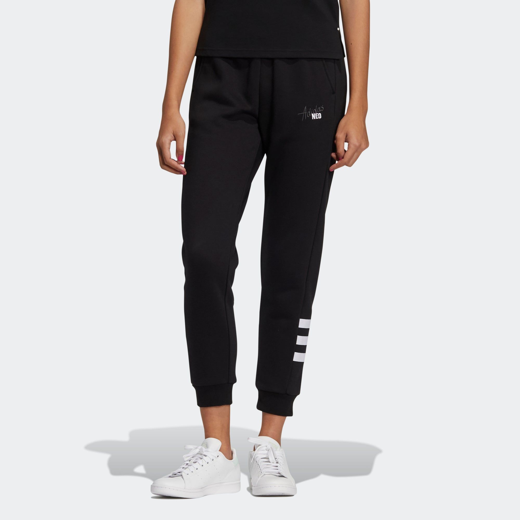 (WMNS) Adidas Neo Track Pants 'Black' HB7391 sold by KicksCrew product image thumbnail 2