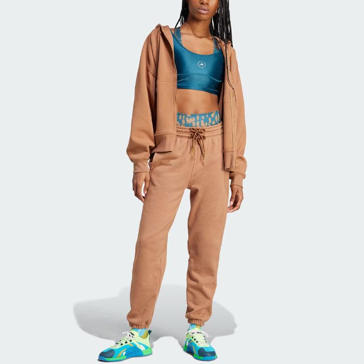 (WMNS) adidas by Stella McCartney Regular Sweat Pants 'Brown' IU0875 sold by KicksCrew product image thumbnail 4