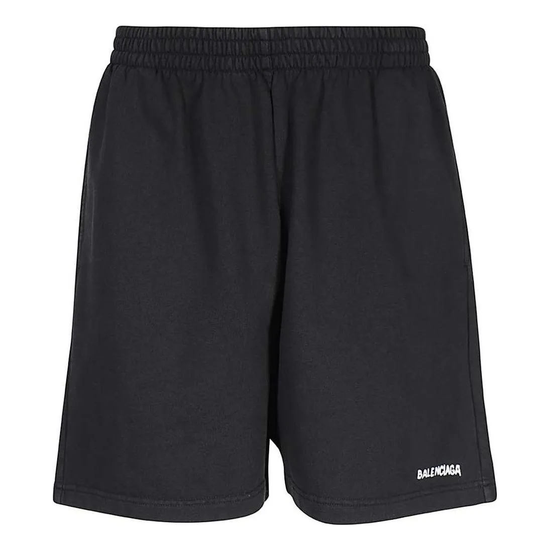 Balenciaga FW23 Logo Shorts 'Black' 676137TOVO61070 sold by KicksCrew