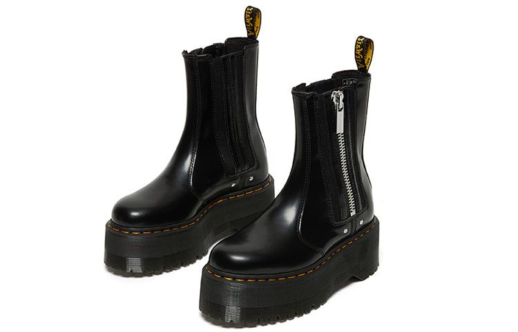 (WMNS) Dr. Martens 2976 Max Leather Platform Chelsea Boots 'Black' 26903001 sold by KicksCrew product image thumbnail 3