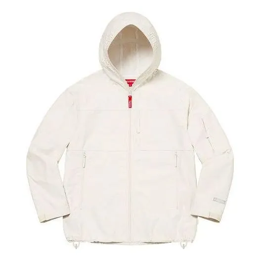 Supreme Full Zip Facemask Jacket 'White' SUP-SS22-610 sold by KicksCrew