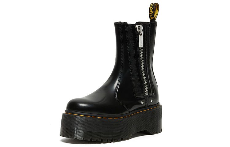 (WMNS) Dr. Martens 2976 Max Leather Platform Chelsea Boots 'Black' 26903001 sold by KicksCrew product image thumbnail 2