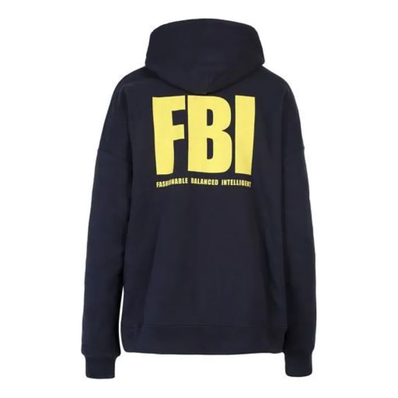 (WMNS) Balenciaga Year Of The Tiger FBI Revesible Hoodie 'Navy' 682144TLVM44084 sold by KicksCrew