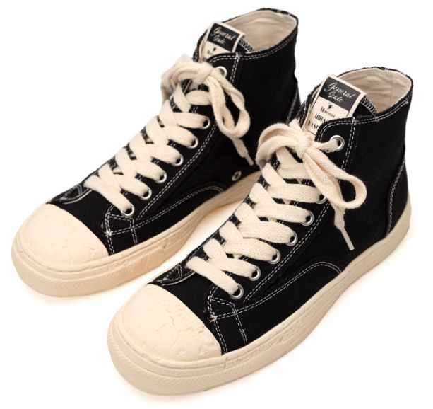 Maison MIHARA YASUHIRO PAST Sole Canvas High-top Sneaker 'Black' S09FW204-BLK sold by KicksCrew product image thumbnail 2