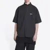 Balenciaga BB Authentic Jersey Apparel Shirt 'Black' 699057TYB181000 sold by KicksCrew