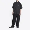 Balenciaga BB Authentic Jersey Apparel Shirt 'Black' 699057TYB181000 sold by KicksCrew