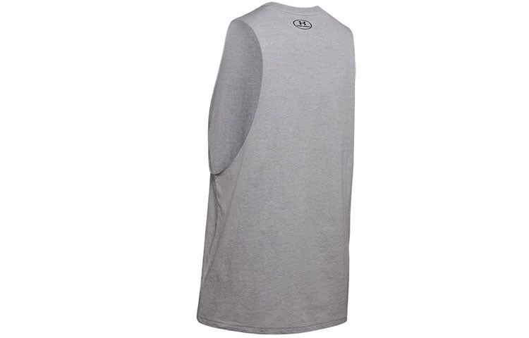 Under Armour Sportstyle Left Chest Cut-Off Tank Top 'Grey' 1329286-035 sold by KicksCrew product image thumbnail 2