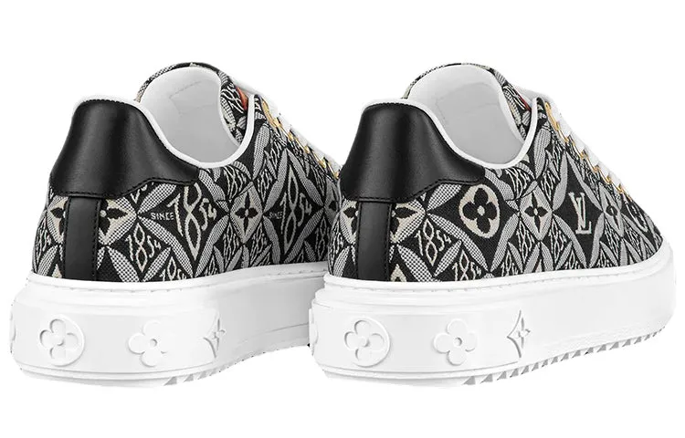 (WMNS) LOUIS VUITTON Out Sneakers 'Black White Monogram with Brown' 1A9FNL sold by KicksCrew product image thumbnail 4