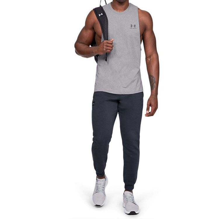 Under Armour Sportstyle Left Chest Cut-Off Tank Top 'Grey' 1329286-035 sold by KicksCrew product image thumbnail 3