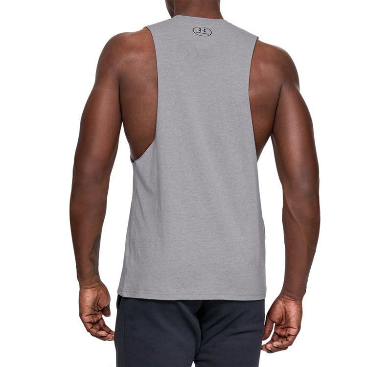 Under Armour Sportstyle Left Chest Cut-Off Tank Top 'Grey' 1329286-035 sold by KicksCrew product image thumbnail 5
