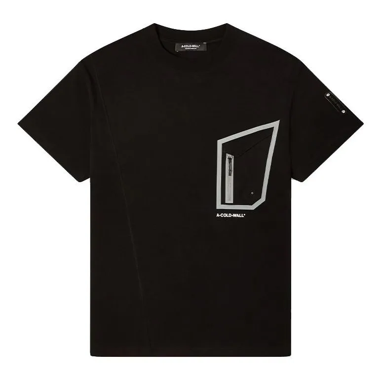 A-COLD-WALL* Technical Polygon T-shirt 'Black' ACWMTS089-BLACK sold by KicksCrew