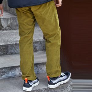 Vans Authentic Chino Cord Relaxed Trousers 'Olive Green' VN0A5FK3YXH sold by KicksCrew