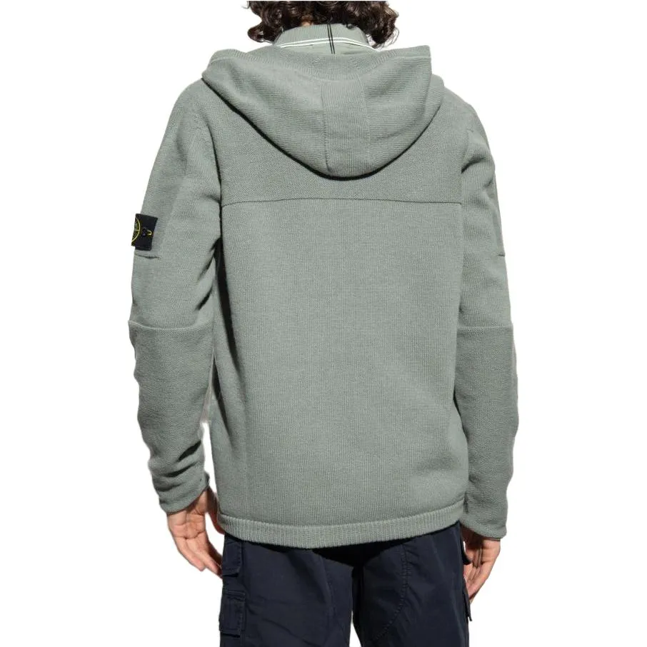 STONE ISLAND Zip Hoody Jacket 'Green' 7915509A3-V0055 sold by KicksCrew product image thumbnail 3