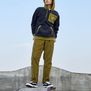 Vans Authentic Chino Cord Relaxed Trousers 'Olive Green' VN0A5FK3YXH sold by KicksCrew