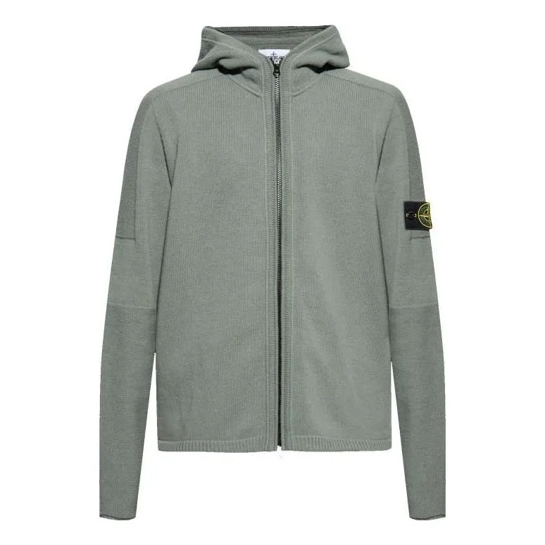 STONE ISLAND Zip Hoody Jacket 'Green' 7915509A3-V0055 sold by KicksCrew
