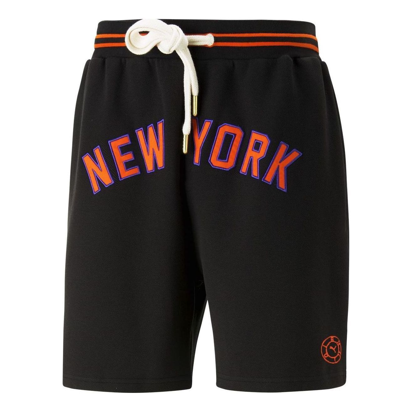 PUMA x Rhuigi New York Basketball Shorts 'Black Red' 539496-01 sold by KicksCrew