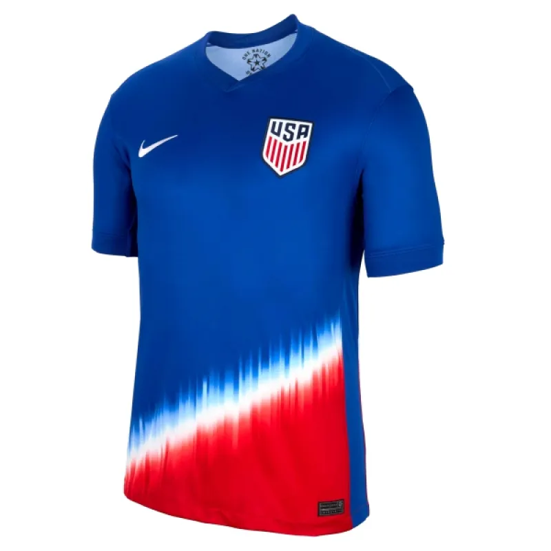 Nike USMNT 24 Stadium Away Replica Soccer Jersey 'Blue' FJ4277-417 sold by KicksCrew