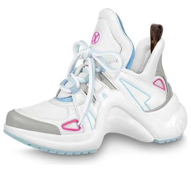 (WMNS) LOUIS VUITTON Archlight 1.0 Sneakers 'White Blue Grey' 1A951H sold by KicksCrew