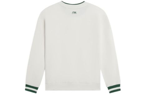 (WMNS) Li-Ning Floral Embroidered Logo Sweatshirt 'Beige' AWDS918-1 sold by KicksCrew