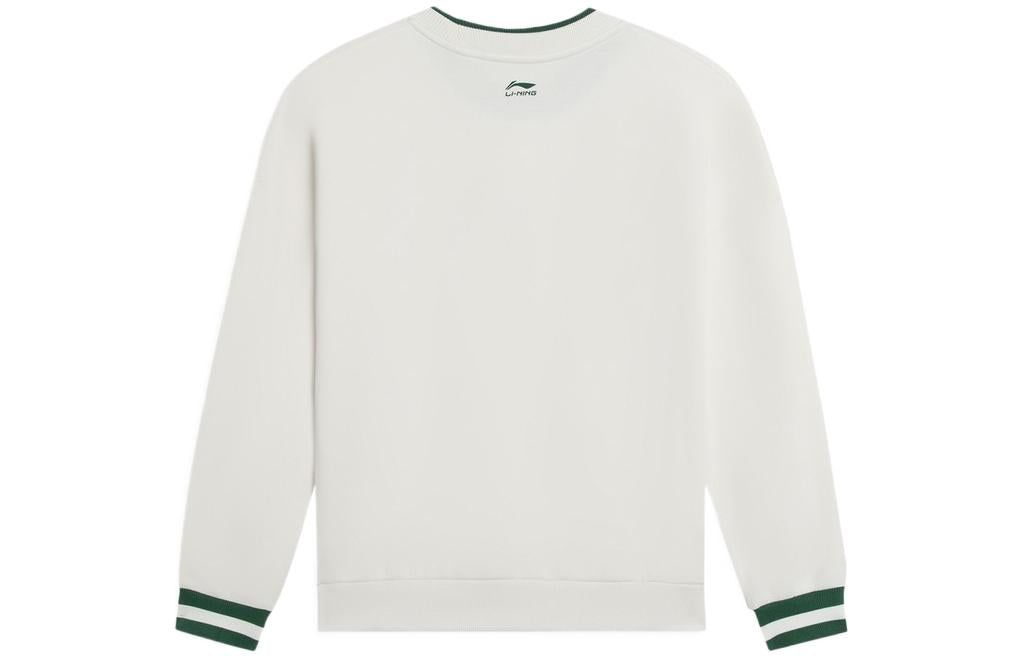 (WMNS) Li-Ning Floral Embroidered Logo Sweatshirt 'Beige' AWDS918-1 sold by KicksCrew product image thumbnail 2