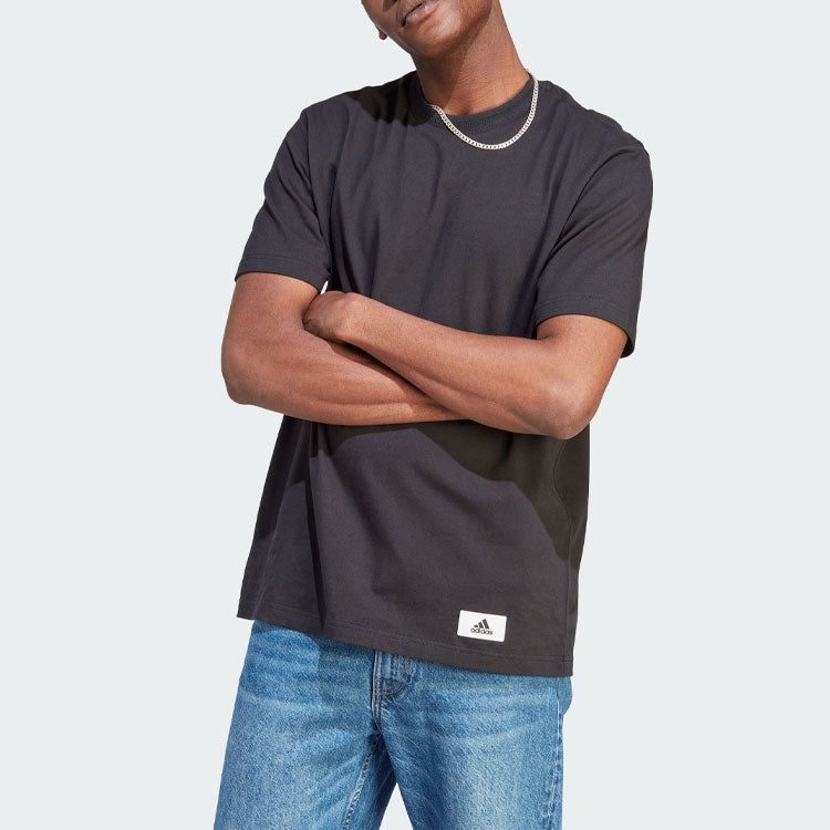 adidas Lounge Tee 'Black' IB6165 sold by KicksCrew product image thumbnail 2