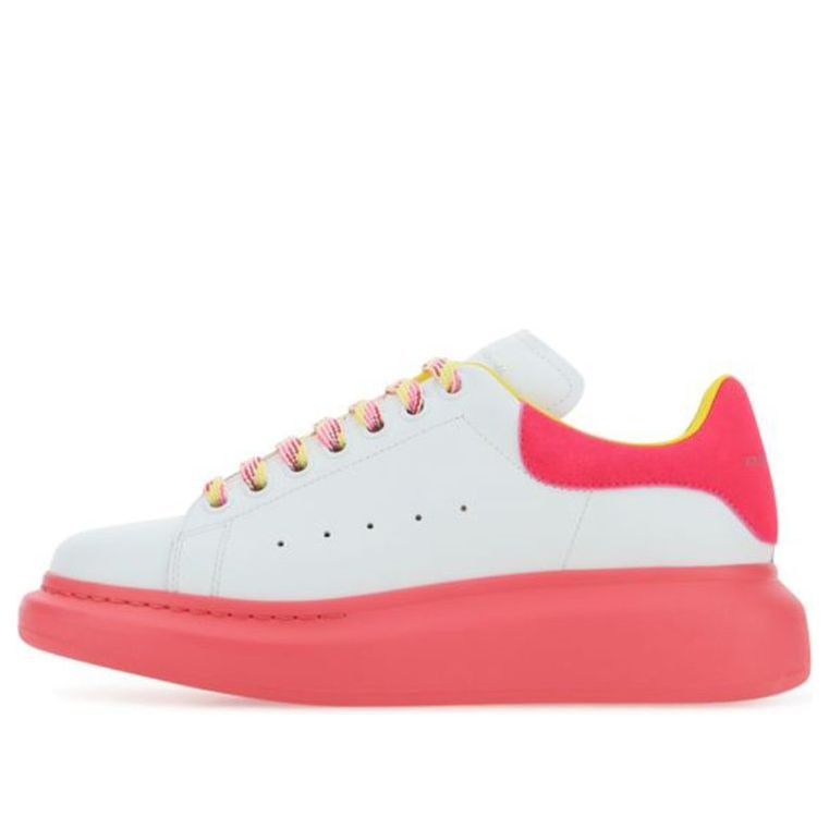 (WMNS) Alexander McQueen Oversized Sneakers 'White Pink Yellow' 553770WIB9N9555 sold by KicksCrew
