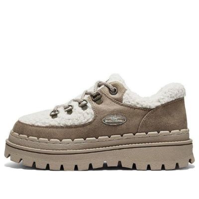 (WMNS) Skechers Casual High Platform Shoes 'Brown White' 167902-BRNT sold by KicksCrew