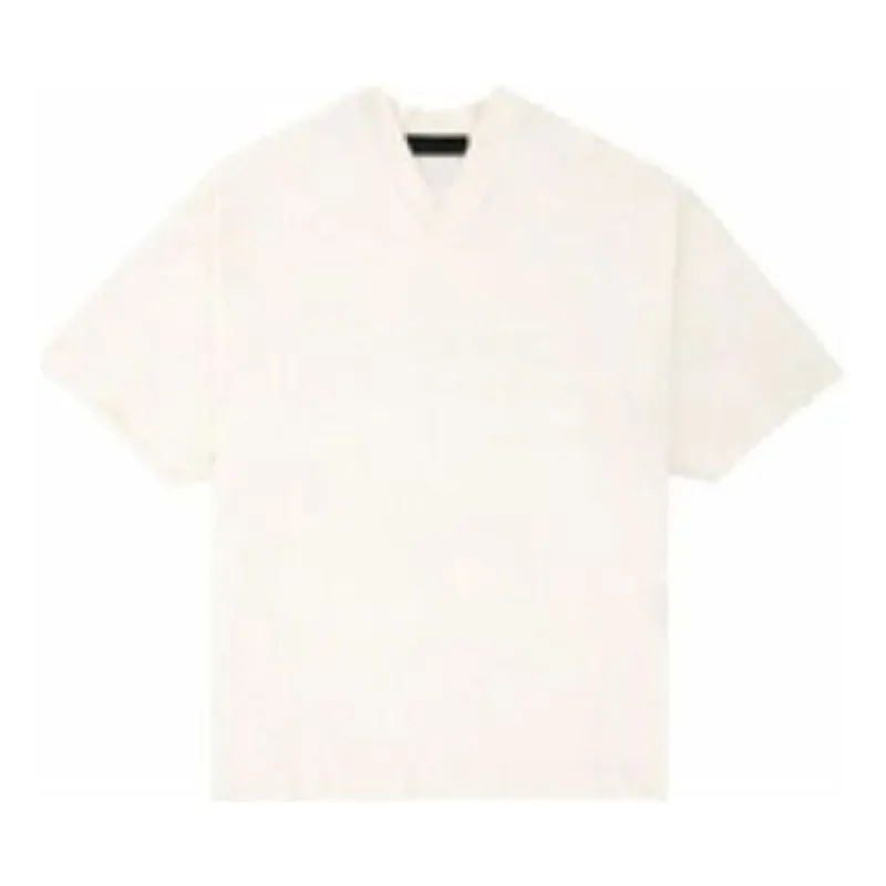 Fear of God Essentials FW23 V-Neck T-shirt 'Cloud Dancer' 125BT234111F sold by KicksCrew