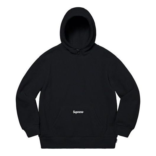 Supreme Polartec Hooded Sweatshirt 'Black White' SUP-FW20-314 sold by KicksCrew