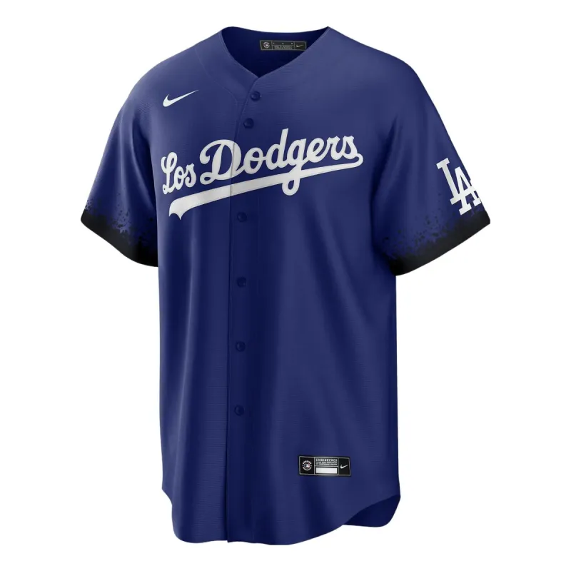 Nike x MLB Los Angeles Dodgers City Connect Replica Baseball Jersey 'Royal' T770LDCCLD-KMG sold by KicksCrew