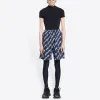 Balenciaga All Over Scribble Shorts 'Indigo' 672410TLLJ48502 sold by KicksCrew