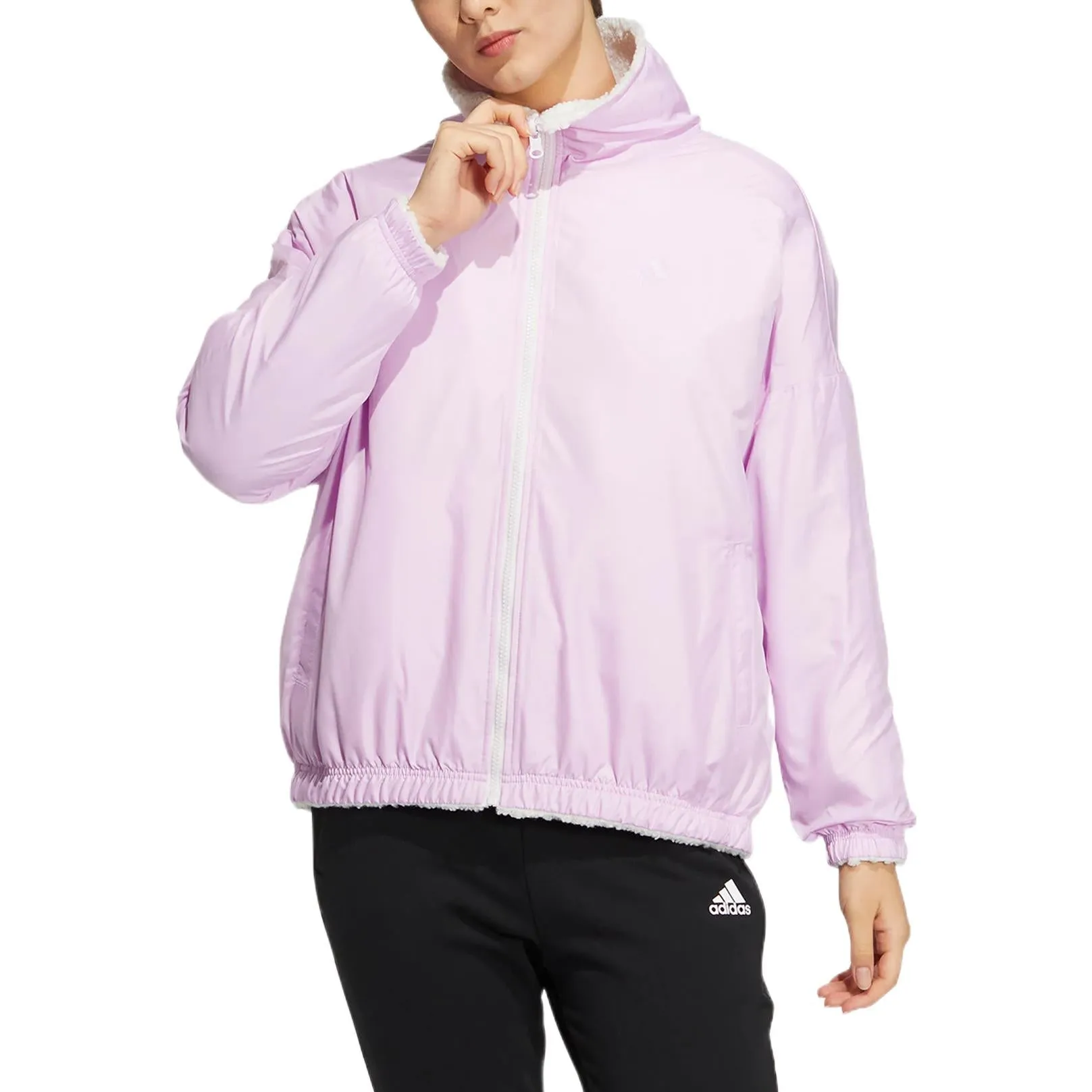 (WMNS) adidas Metrevboa Jacket 'White Pink' HM7111 sold by KicksCrew product image thumbnail 3