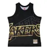 Mitchell & Ness x NBA Los Angeles Lakers Big Face 4.0 Tank 'Black Gold' TMTK1258-LALYYPPPBLCK sold by KicksCrew
